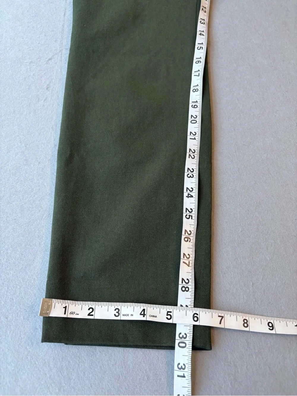 Banana Republic High-Rise Sloan Trouser Pant Olive Cropped Straight-Leg Sz 6 NWT